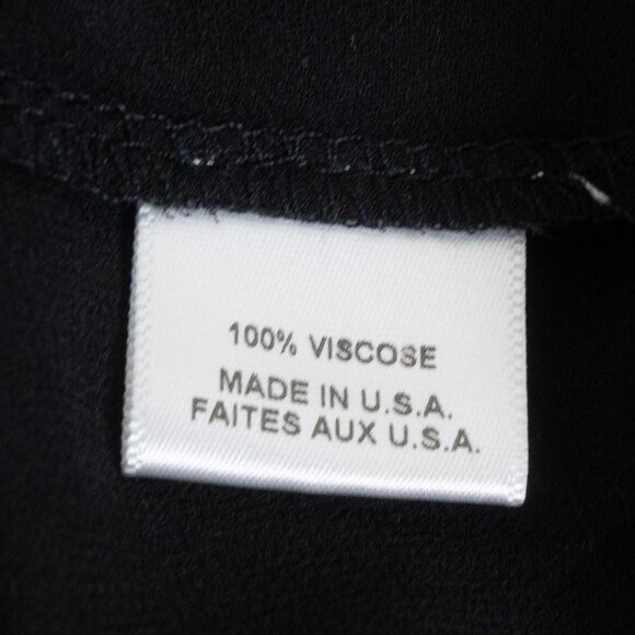 MISA Los Angeles Black Sleeveless Tassel Hem Midi Dress Medium Boho Chic - Picture 13 of 14